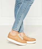 Кожаные кроссовки amelia LAUREN RALPH LAUREN - коричневый(802943023)