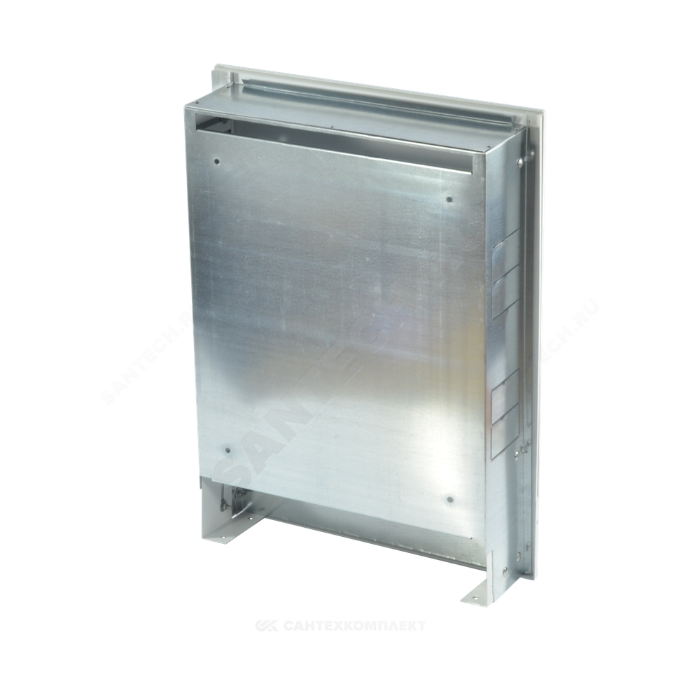 Шкаф коллекторный встраиваемый сталь ШРВ-1 450х120-180х648-711мм RAL 9016 (Белый) Wester 0-32-1100