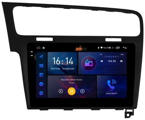Магнитола для Volkswagen Golf 7 2012-2020 - AIROC 2K RI-3715 Android 12, Быстрая, QLed+2K, CarPlay, SIM-слот