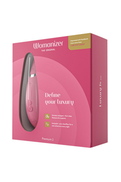Womanizer Premium 2 - Бесконтактный клиторальный стимулятор, розовый