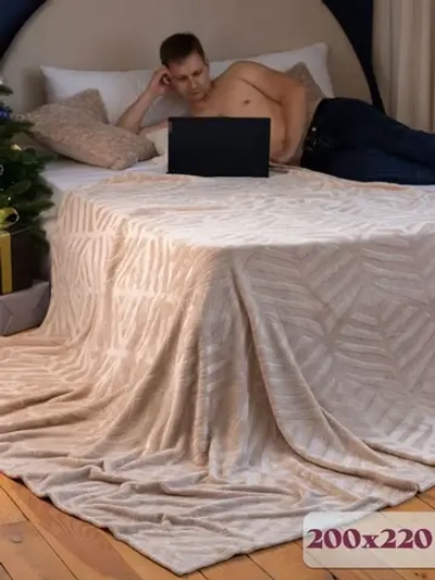 Плед велсофт 200х220 евро