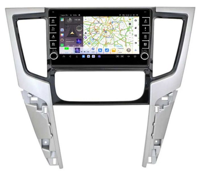 Магнитола для Mitsubishi L200 2019-2024 (правый руль, климат) - Kuberg SF-9308 (кнопки и крутилки) Android 13, Быстрая, CarPlay, 4G SIM-слот