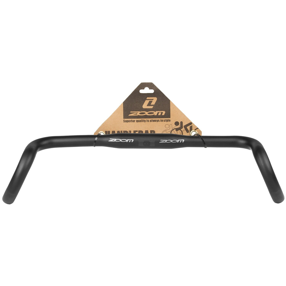 Руль 5-403980 GRAVEL алюм. баран 31.8x400х83х107мм DR-AL-311BTFOV (ISO-R) черный матовый ZOOM