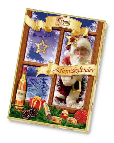 Конфеты шоколадные ASBACH ассорти с бренди Advent Calendar в подарочной упаковке 260 г