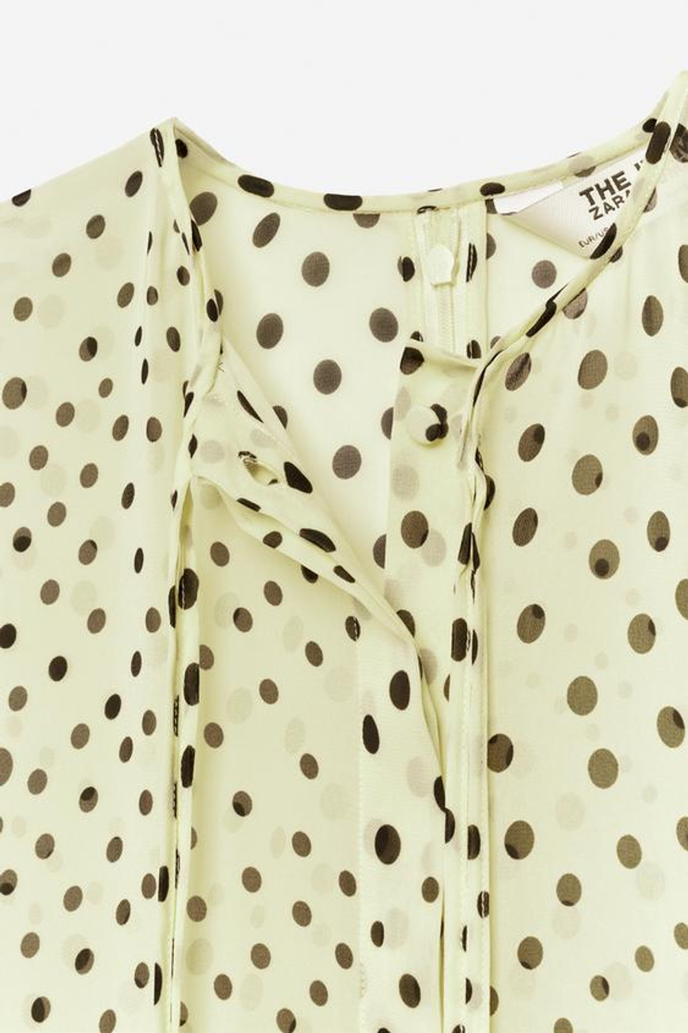 ZARA ПЛАТЬЕ В ГОРОШЕК — THE ITEM ZARA WOMAN, ВАНИЛЬНЫЙ