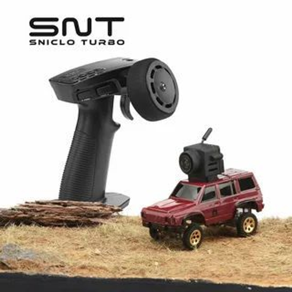 Радиоуправляемый внедорожник c камерой Jeep cherokee 3005 1:64 4x4 , Набор Sniclo FPV 3005 , Машина+пульт+Очки FPV