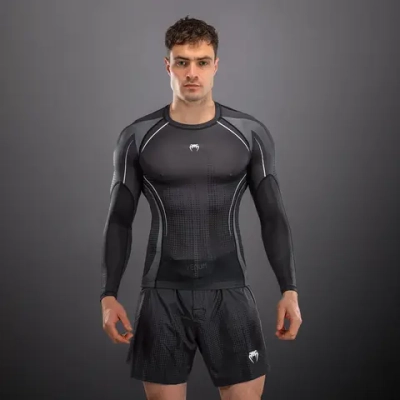Рашгард Venum Stealth LS Black/White