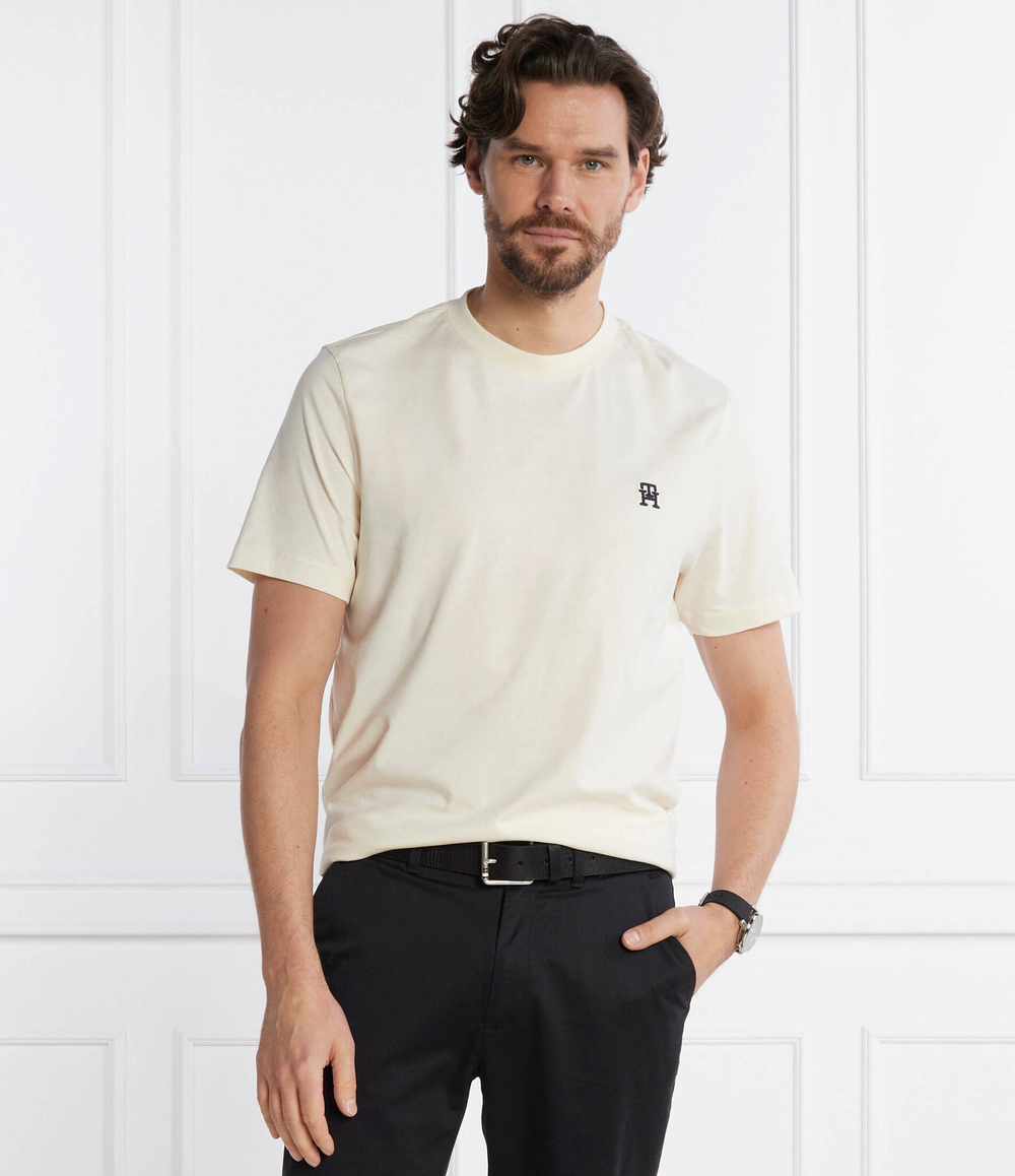 Футболка MONOGRAM IMD TEE Tommy Hilfiger - экрю(MW0MW33987)