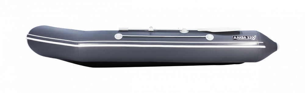 Аква-3200 СКК СЕРЫЙ/ГРАФИТ слань-книжка киль + KAMISU T 9.8 BMS (комплект лодка + мотор)