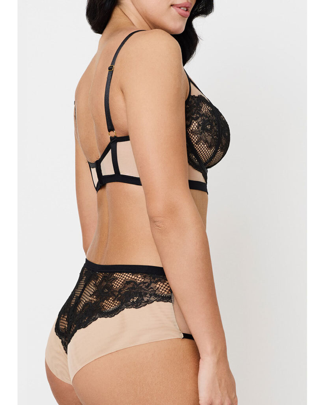 Бюстгальтер Subtille Belinda Black Balconette Soft (черный/бежевый)