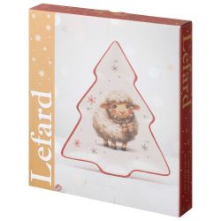БЛЮДО LEFARD "С НОВЫМ ГОДОМ!" В ФОРМЕ ЕЛКИ 23*20,2*2,2 СМ.
