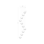 Подвесная люстра ARTE LAMP MONTANA A7777SP-10GO, 1хLED