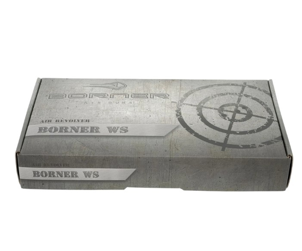 Револьвер пневматический Borner WS Silver кал. 4.5 мм, 3Дж