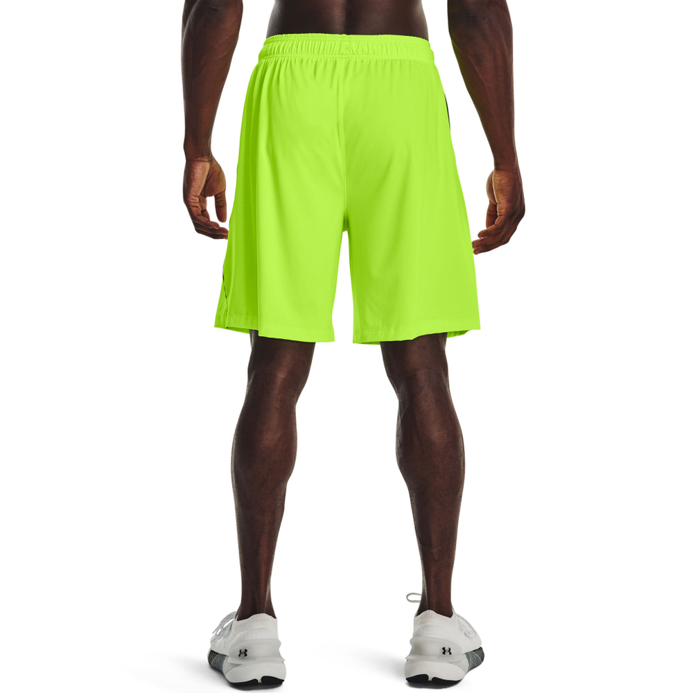 Мужские теннисные шорты Under Armour Tech Vent Shorts Men - Lime, Black