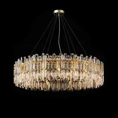 Люстра подвесная NewRgy NW038-ф1000*H250 H GOLD, 18×40 Вт, золотая