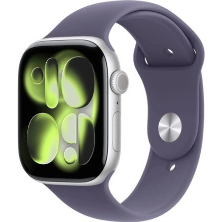 Умные часы Apple Watch S11 GPS 46 мм Silver Aluminium Case with Purple Fog Sport Band - S/M