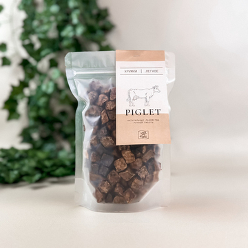 Легкое говяжье для собак 15 мм 100г, зип-пакет, With Love Piglet