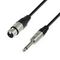 Adam Hall K4 MFP 0600 - кабель микрофонный, REAN XLR (F) - TRS (jack) mono 6.3 mm, 0.22 мм2, 6 м