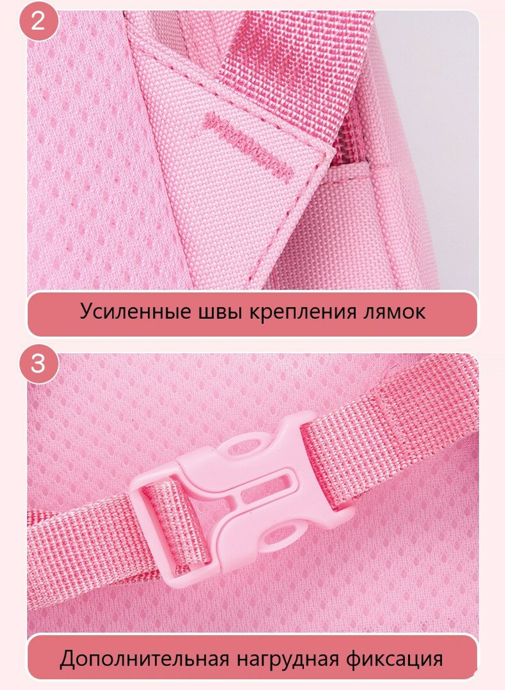 Школьный рюкзак ранец для девочки Единорог, фиолетовый
