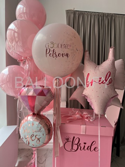Набор шаров "Розовый девичник" Дизайн № 14
