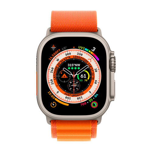 Умные часы Apple Watch Ultra GPS + Cellular, 49mm, Alpine Loop M, Orange (Оранжевый)