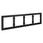 Рамка пластиковая на 4 поста, (графит) Voltum S70 VLS100407