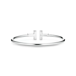 Браслет из белого золота с бриллиантами, Tiffany 💠 T - wire collection
