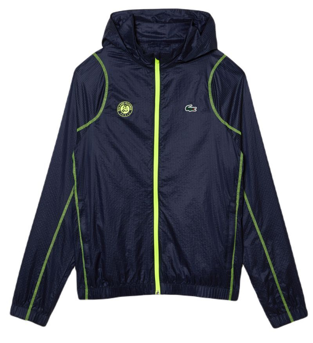 Мужская теннисная кофта Lacoste SPORT Roland Garros Edition After-Match Jacket - небесный