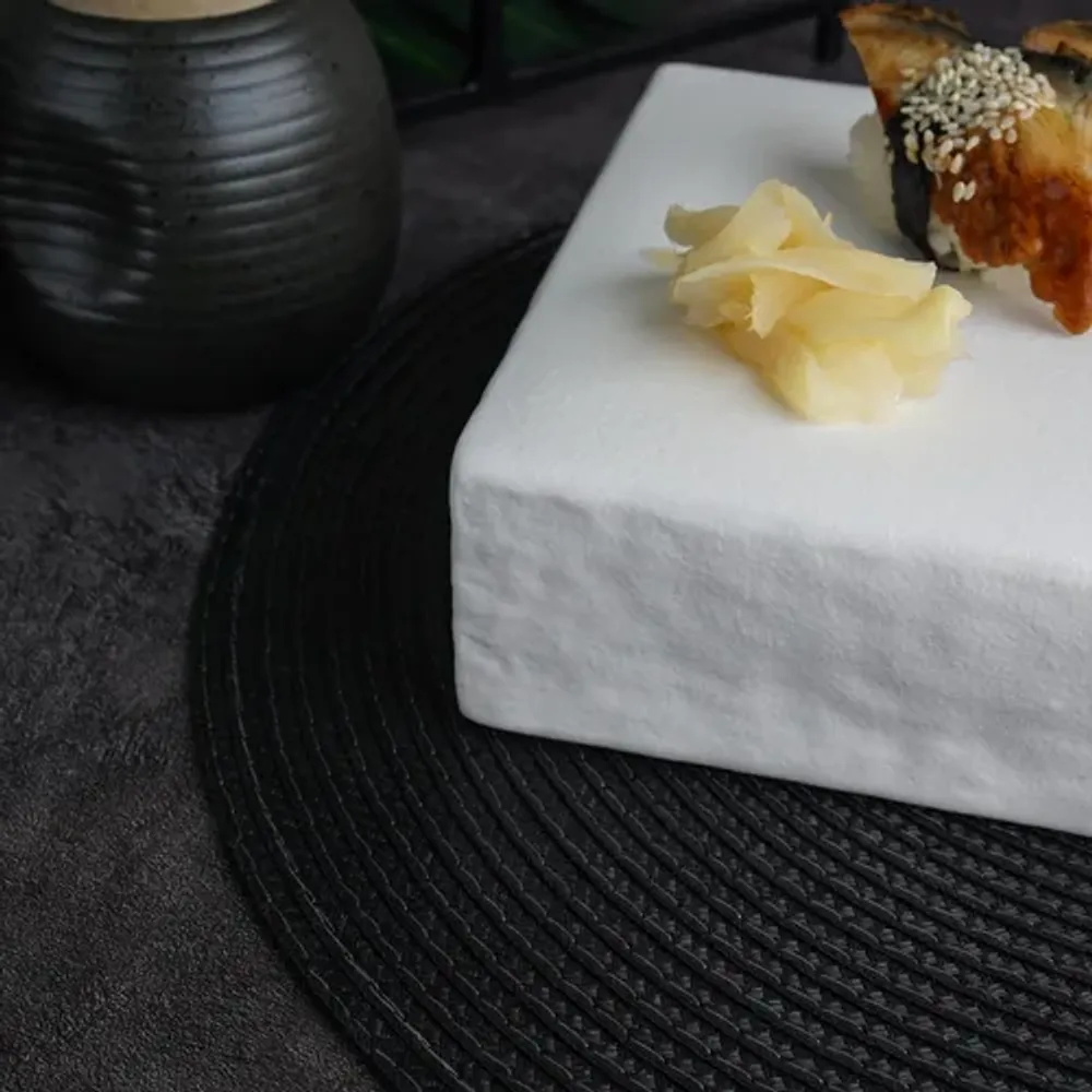 Блюдо квадратное 16*16 см h5,4 см брусок для закусок White Matt Panasia P.L. Proff Cuisine [2]