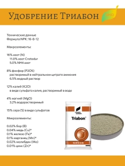 Удобрение для растений Триабон (Triabon) 250 гр