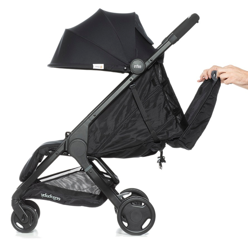 Ergobaby metro+compact comfort черная детская коляска