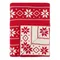 Плед из хлопка с новогодним рисунком frostwork из коллекции new year essential, 130x180 см