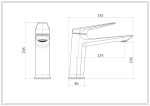 Смеситель Royce Pro для раковины (RCM-120501CR)