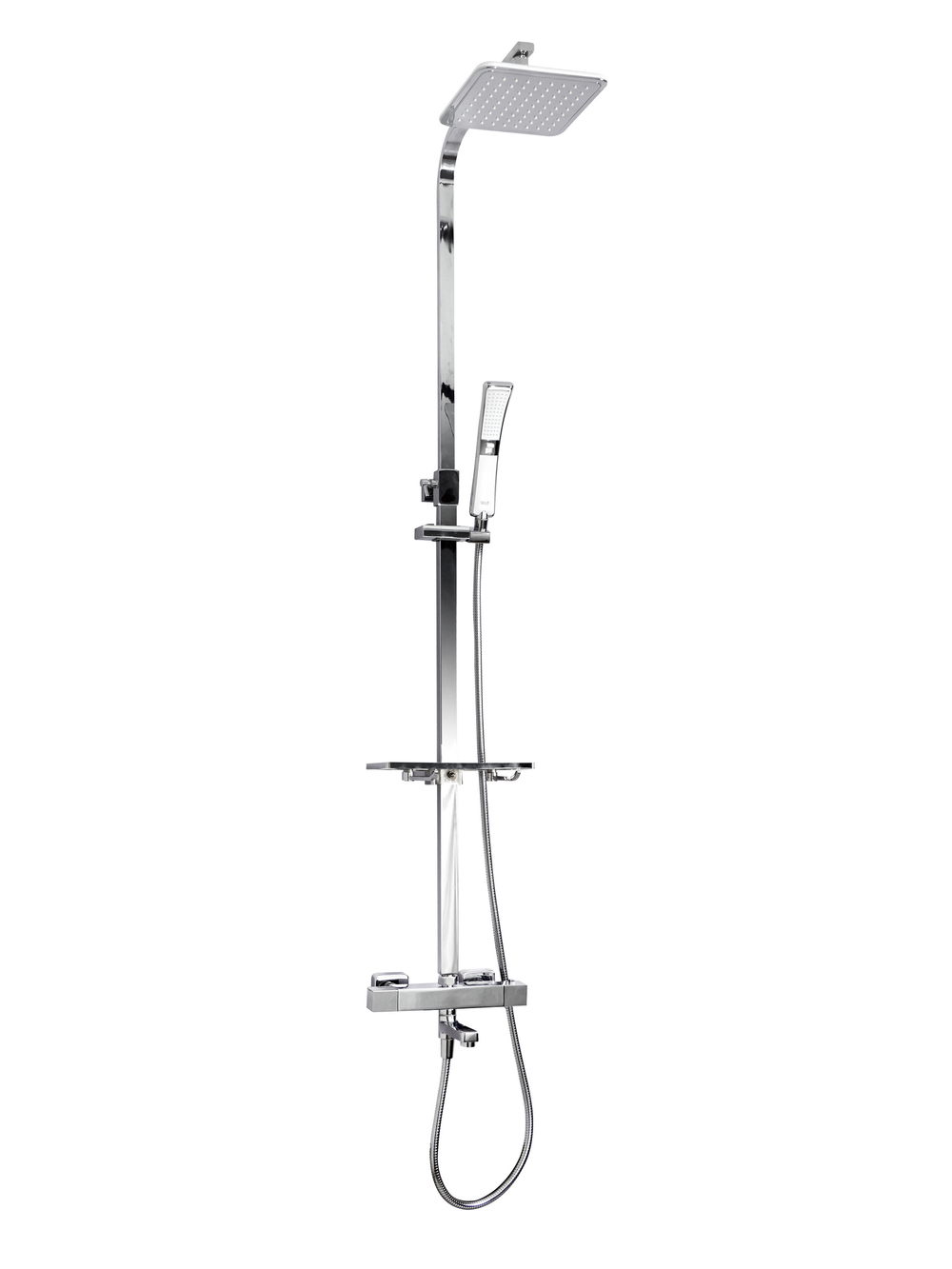 Душевая система WeltWasser WW TS 5280 10000001732 Прямоугольная Латунь Хром