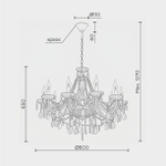 Подвесная люстра MODELIGHT MDL.7068.10HC GD