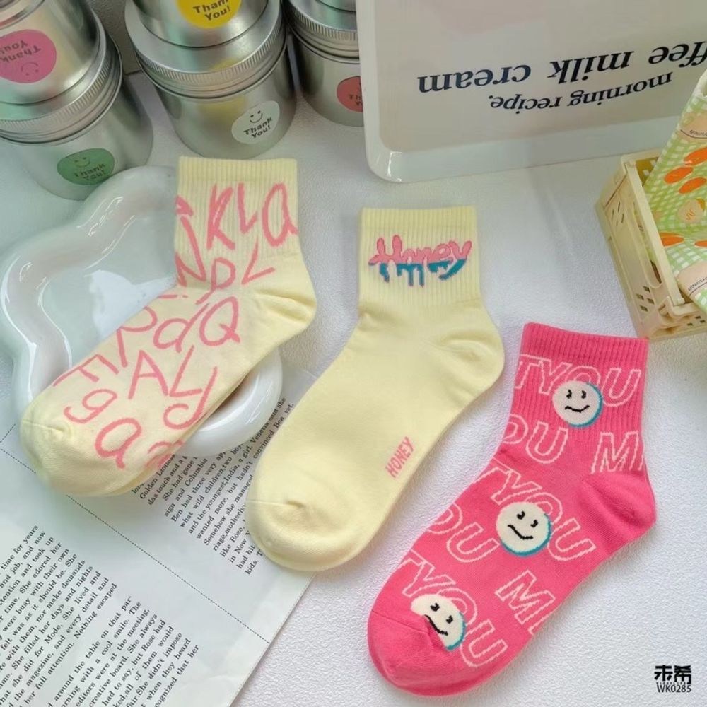 Носки "Граффити" 22-24 см, 2 пары Носки "Граффити" 22-24 см, 2 пары
