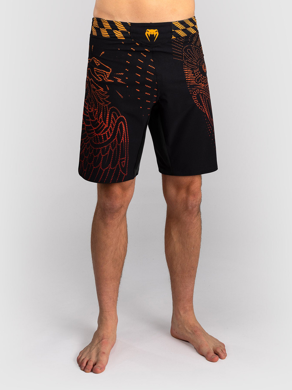 Шорты ММА Venum Quetzal Fury Black/Fury Red/Tangerine