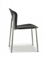 Стул деревянный Scab Design Finn Metal Wood, матовый никель, черный ясень