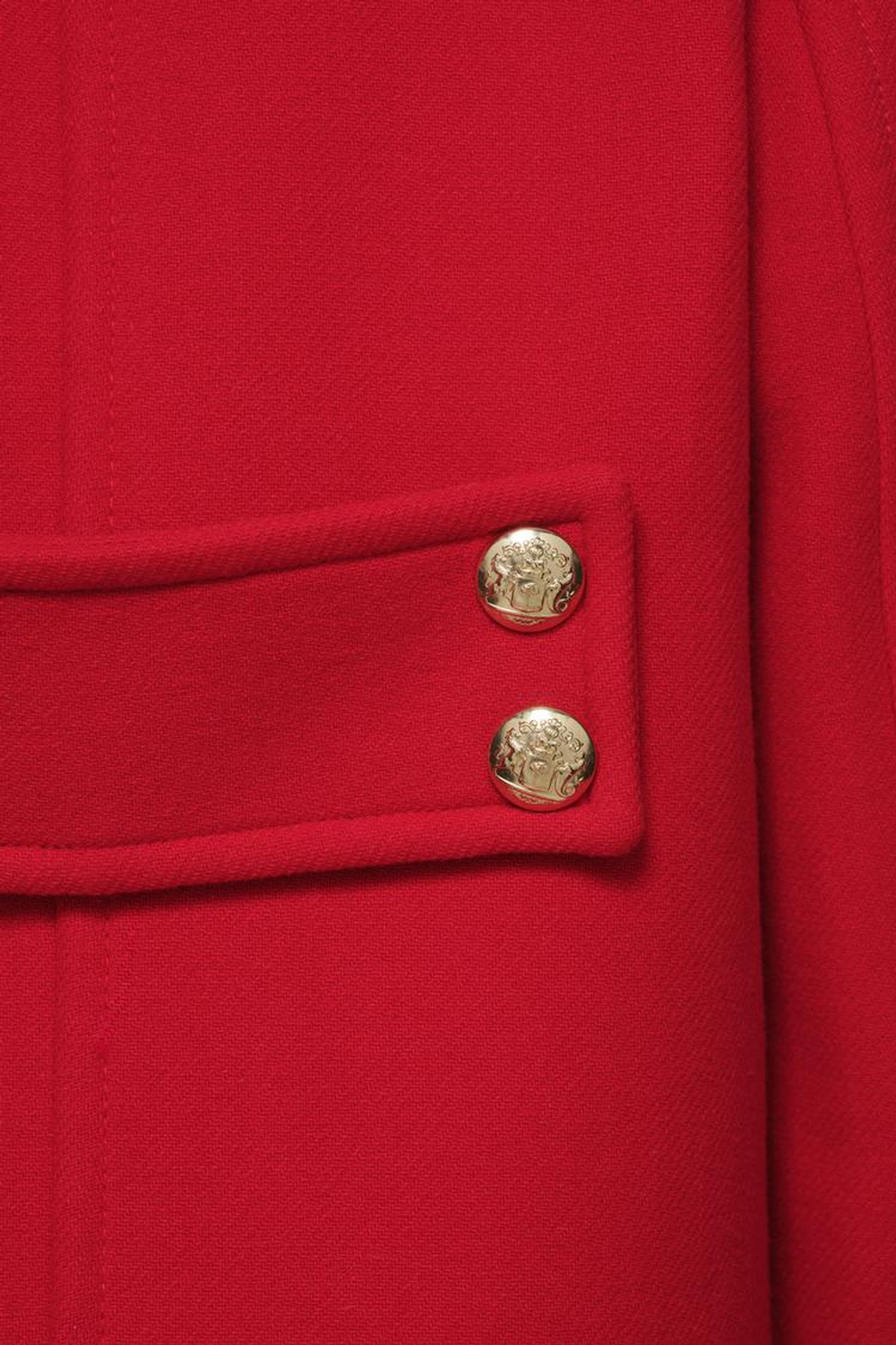 ZARA X JOHN GALLIANO АСИММЕТРИЧНОЕ ШЕРСТЯНОЕ ПАЛЬТО LIMITED EDITION, КРАСНЫЙ