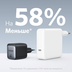 Сетевое зарядное устройство Anker PowerPort Nano II GaN 65 Вт