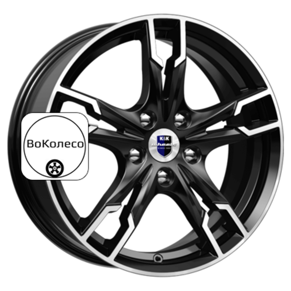 7x17/5x114,3 ET39 D60,1 Солар-оригинал (КС875) Алмаз черный K&K