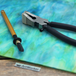 Wanda Stained GC 647IR, голубое непрозрачное витражное стекло с иризацией - ArtWorker