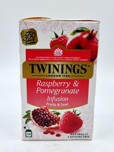 Чай фруктовый Twinings Infuso Raspberry Pomegranate (малина и гранат) 20 пакетиков 40 г (из Финляндии)