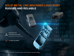 Фонарь Fenix E06R белый (700 лм, УФ, Type-C) на каждый день, лазерная указка, магнит, ультрафиолет,