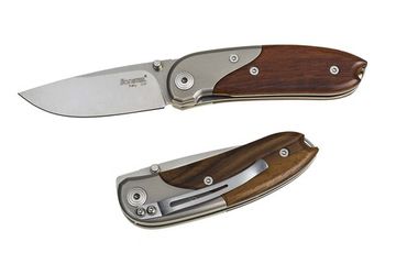 Складной нож Lion Steel "MINI" L/8200 ST c клинком из стали D2, рукоять дерево (Сантос)