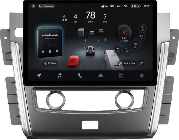 Магнитола для Nissan Patrol Y62 2010-2019 (экран климата внизу) - Teyes CC4-PRO монитор 13" 2K QLED на Android 13, Быстрейшая, Snapdragon 778G, ИИ, CarPlay, DSP, 4G SIM-слот