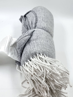 IKEA Плед HOLMVI, серый с бахромой 120х160 см (из Финляндии)