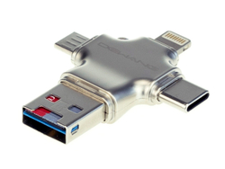 Картридер microSD Dewang CR43 для iPhone/iPad (Lightning, Type-C, Micro USB, USB)