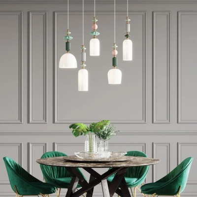 4861/1 CLASSIC ODL_EX21 131 золото/разноцветн./керамика/стекло Подвес E14 1*40W CANDY