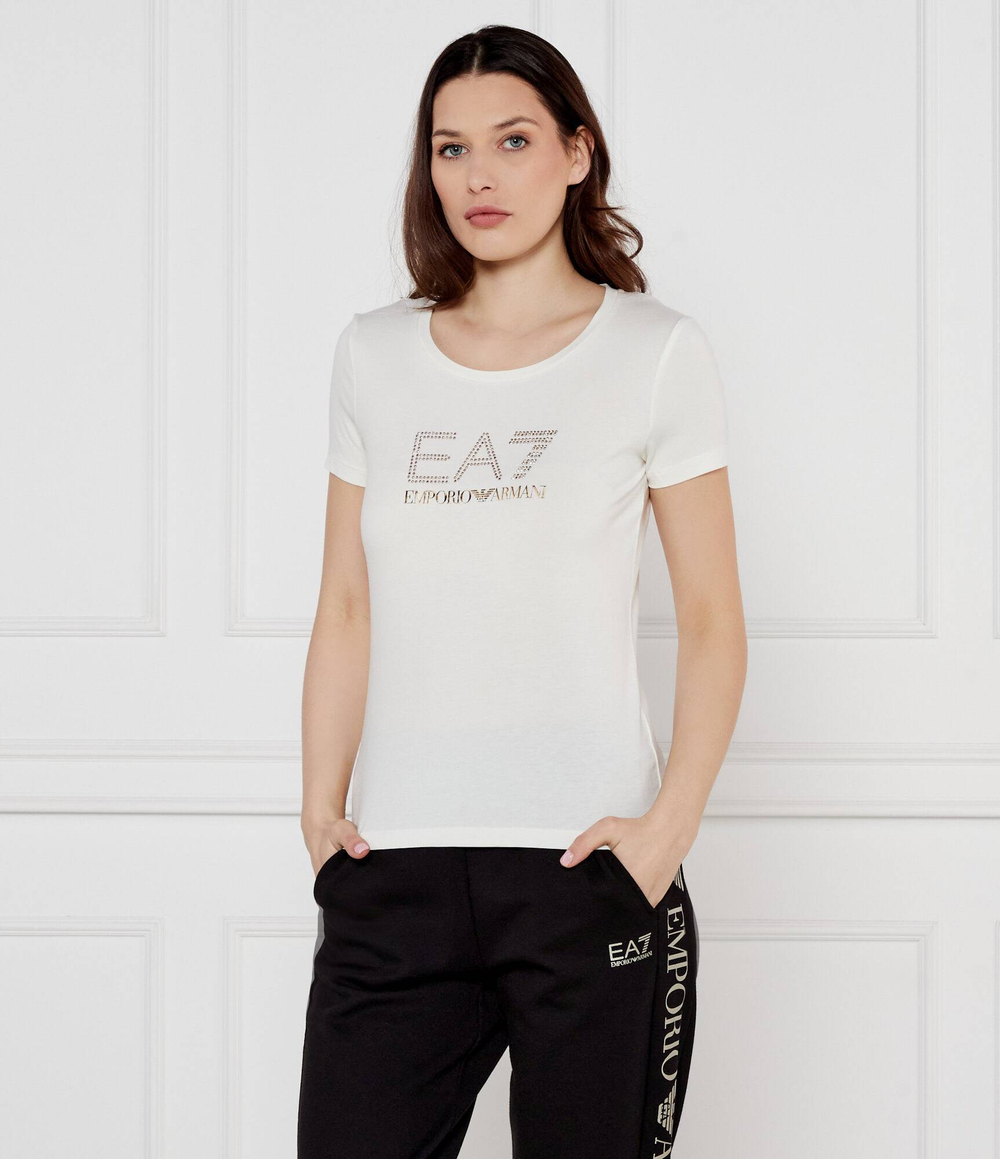 Футболка EA7 - экрю(8NTT67 TJDQZ)
